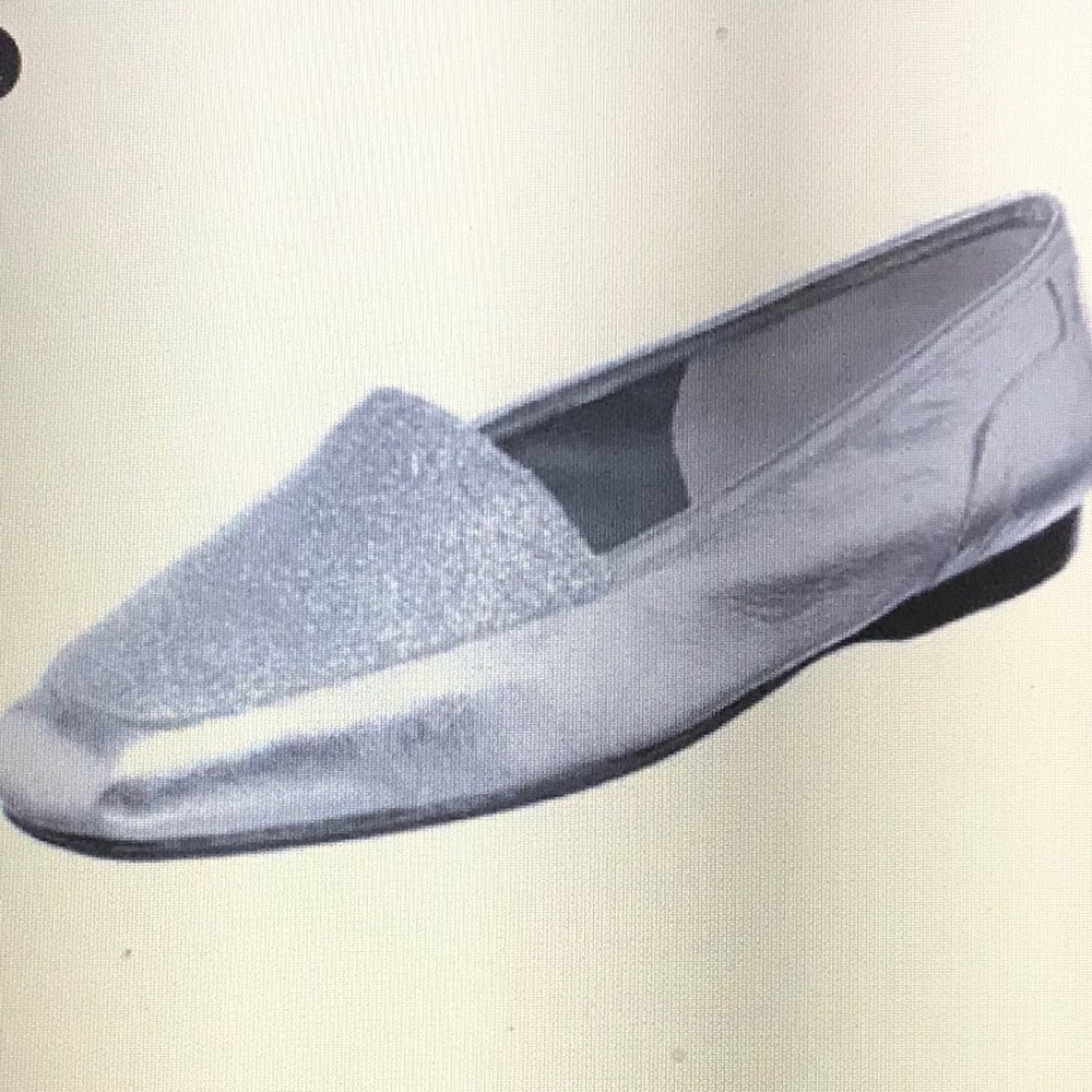 Enzo Angiolini Silver glitter Flats Woman’s 10.5 N